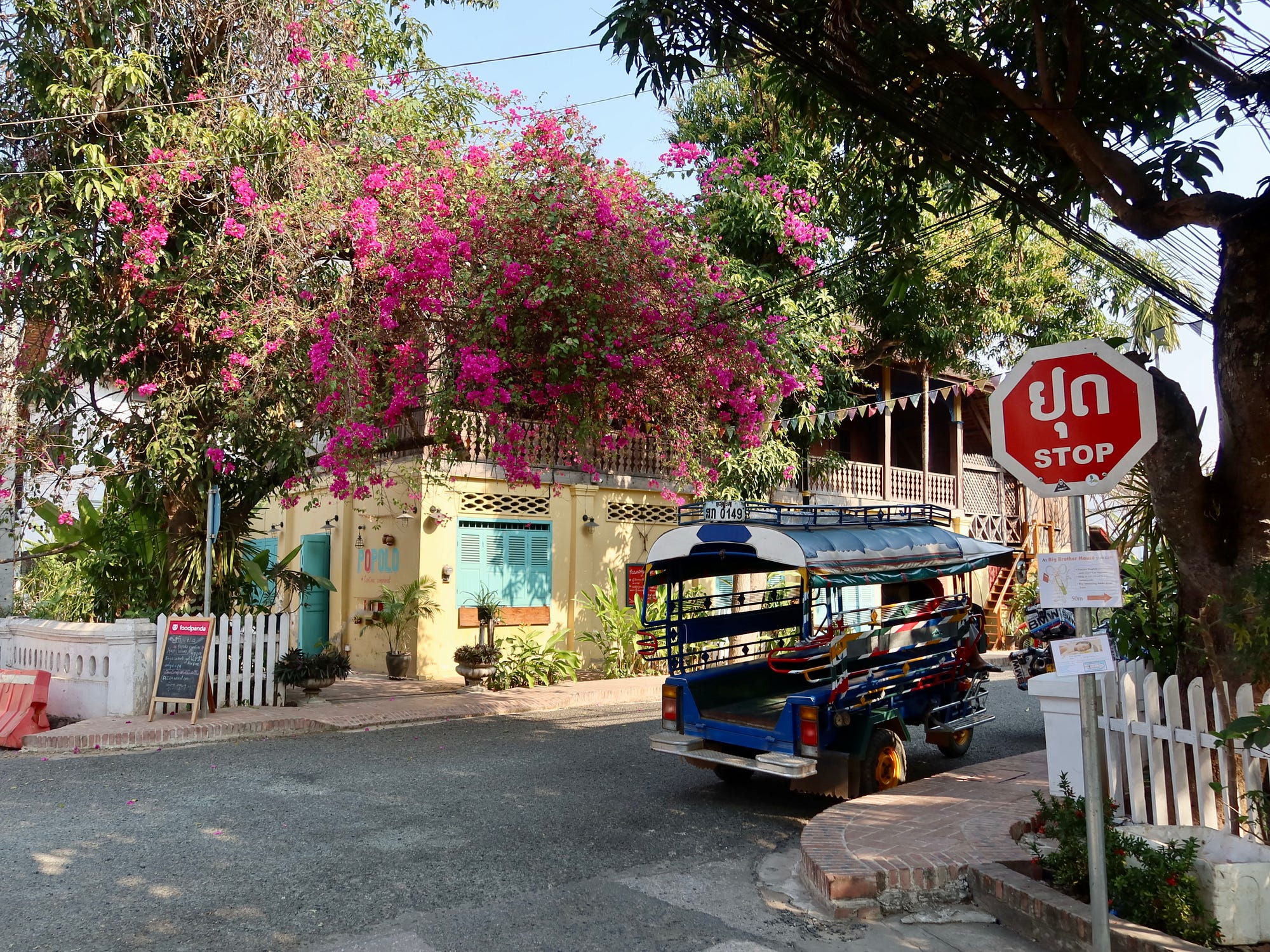 We’ve been enjoying the discovery of new tuktuk styles across different parts of South East Asia and Laos is just as diverse