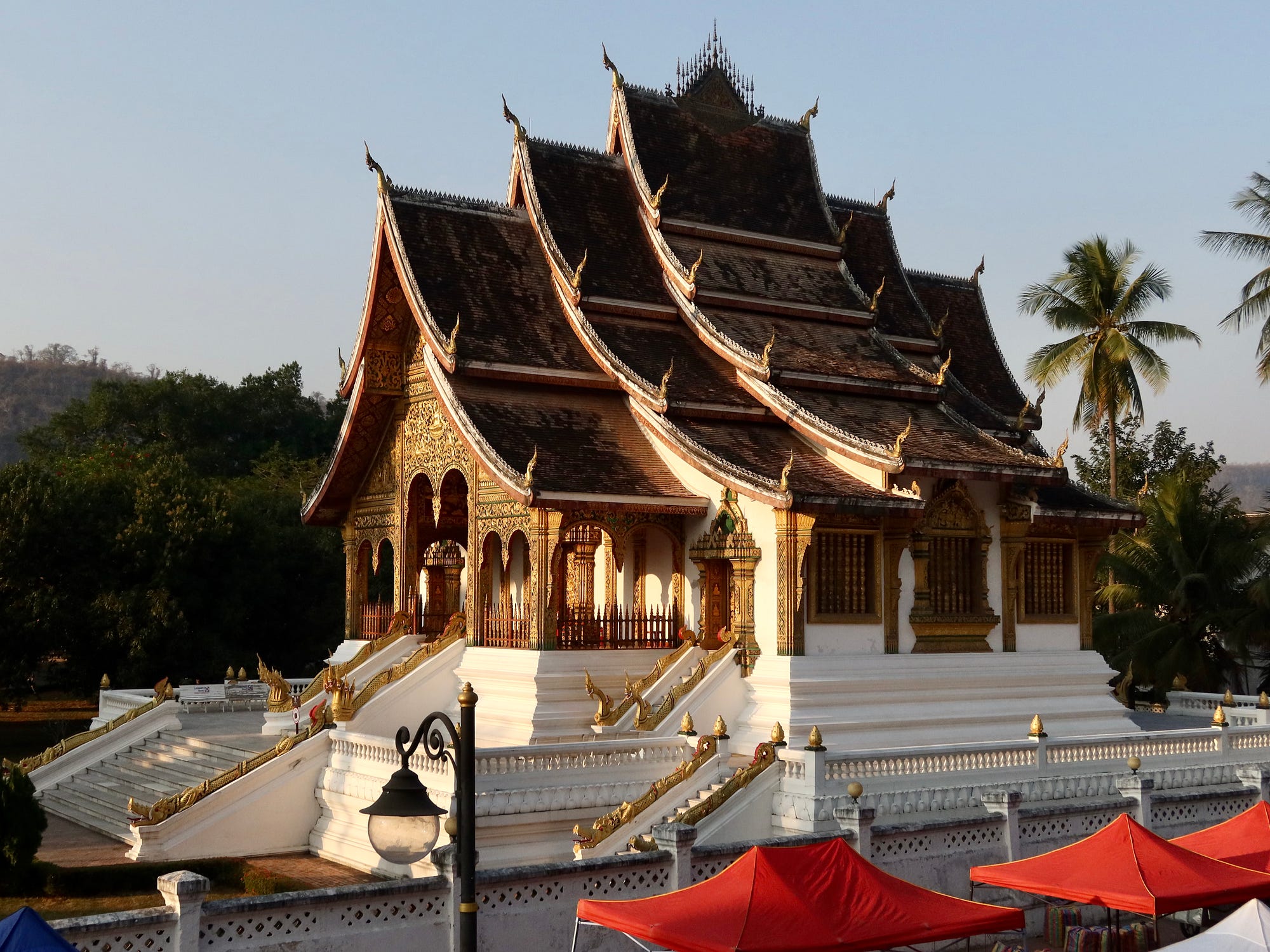 After visiting some beautiful temples and hiking to the top of town, we took some time out to slow down and attempt some glamping at a nice eco lodge only a few kilometers from Luang Prabang