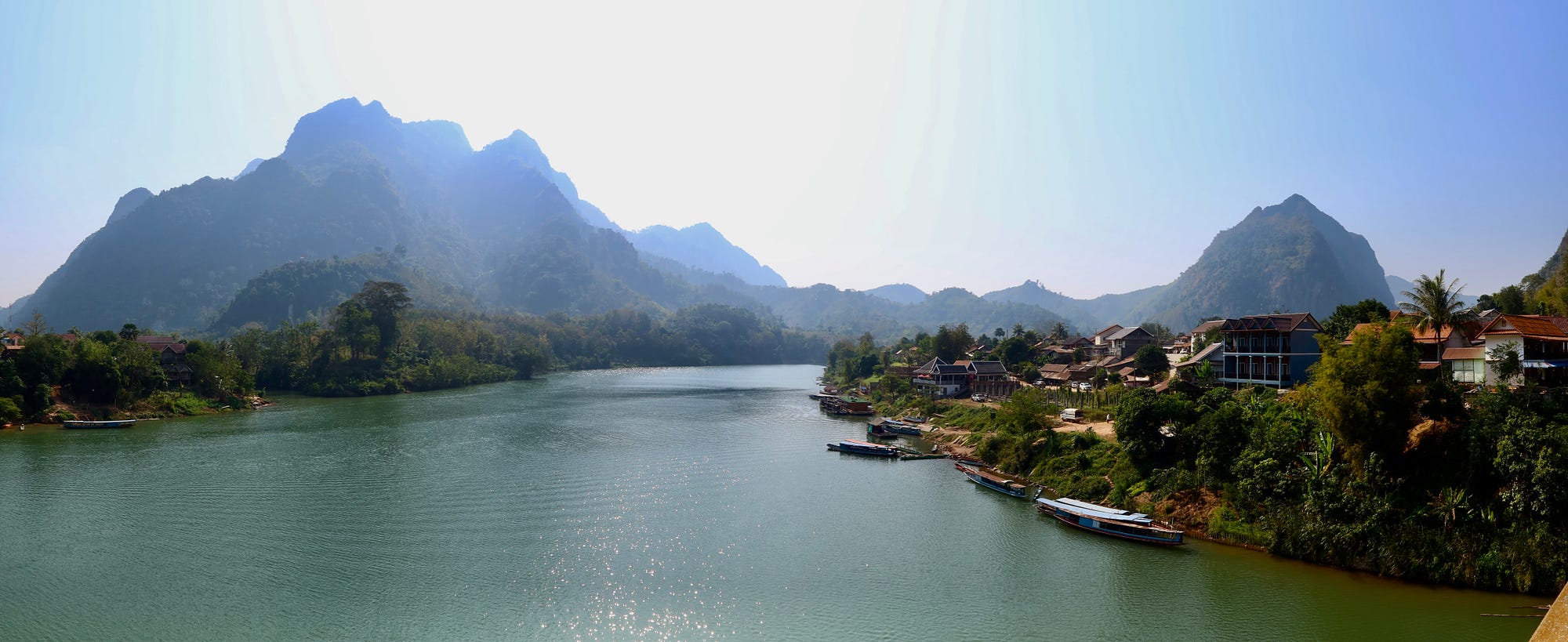 Traveling further north east into Laos we arrived at the quiet and very peaceful town of Nong Khiaw