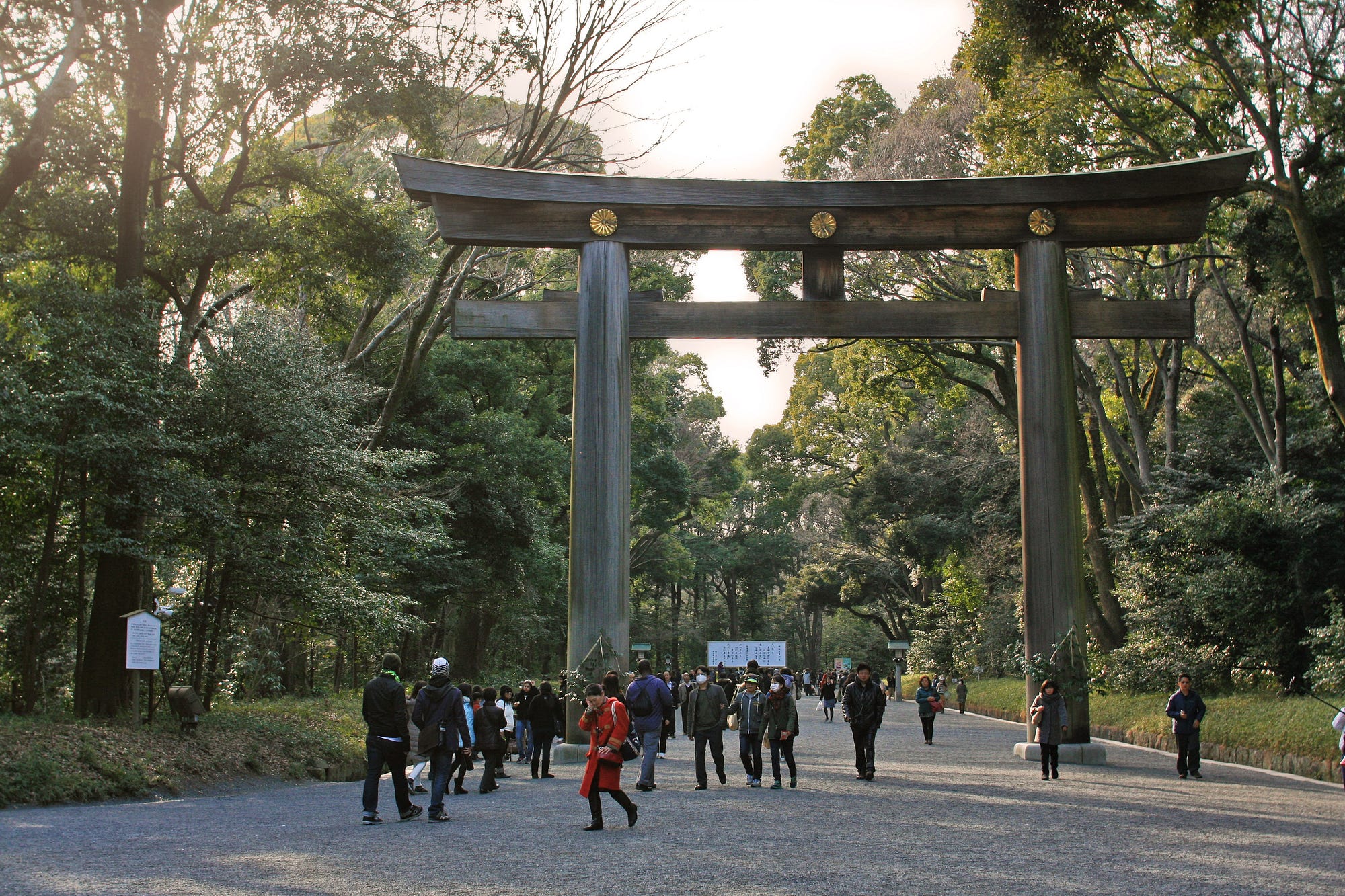 The gates of the Meiji Shrine