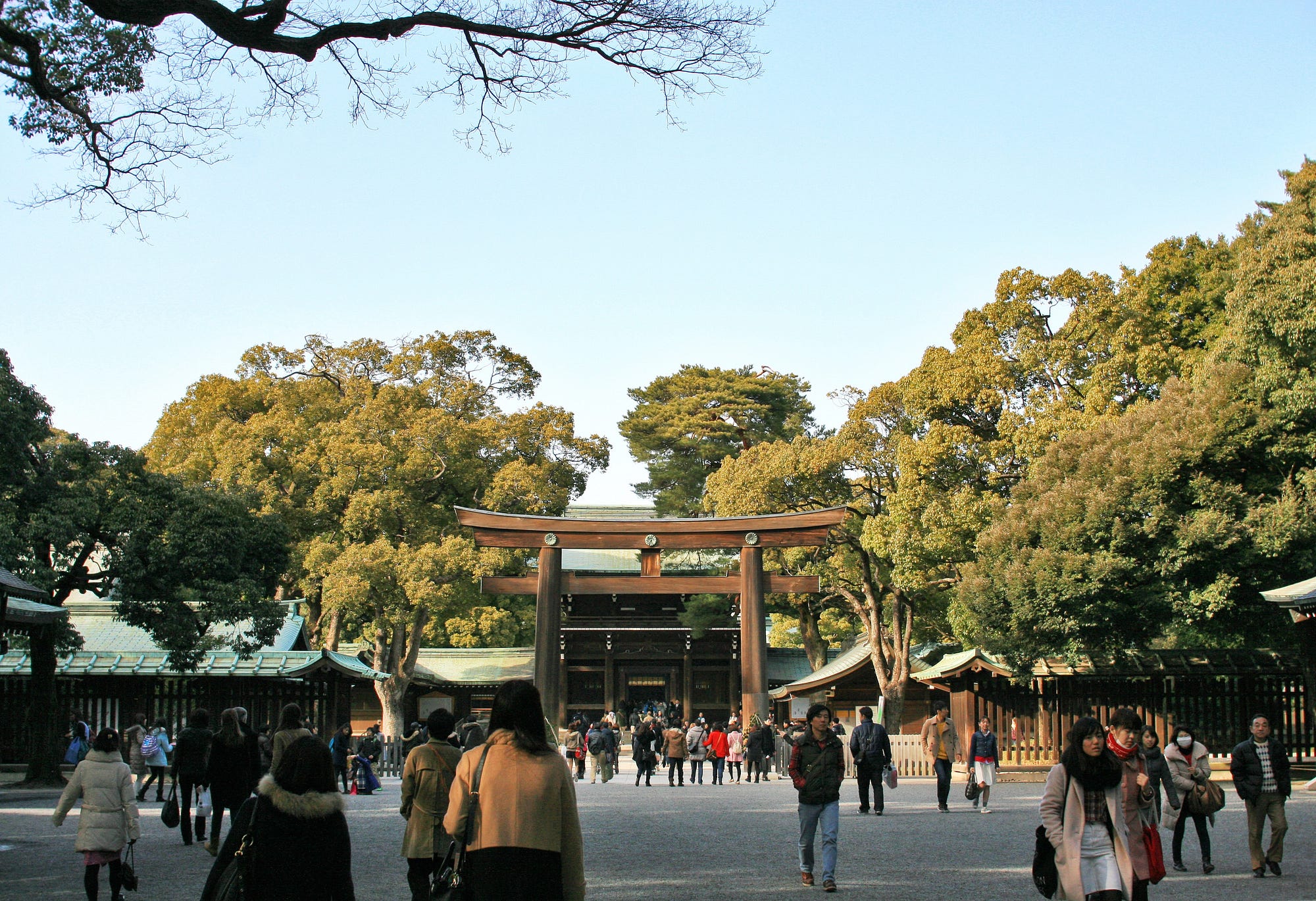 The gates into the main area