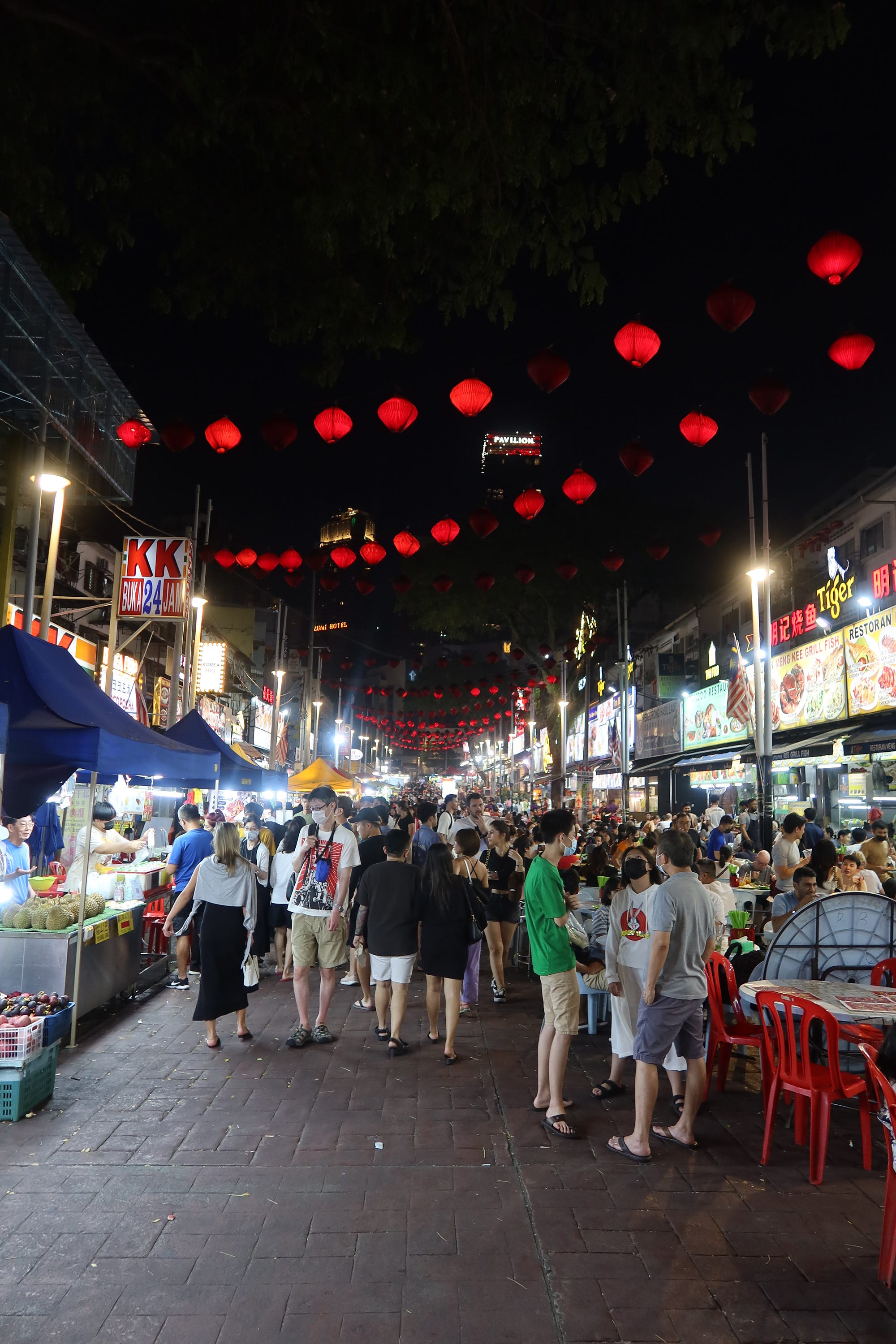 Kuala Lumpur’s night market scene didn’t disappoint — we tried stingray, charcoal grilled chicken wings, sticky mango rice and more