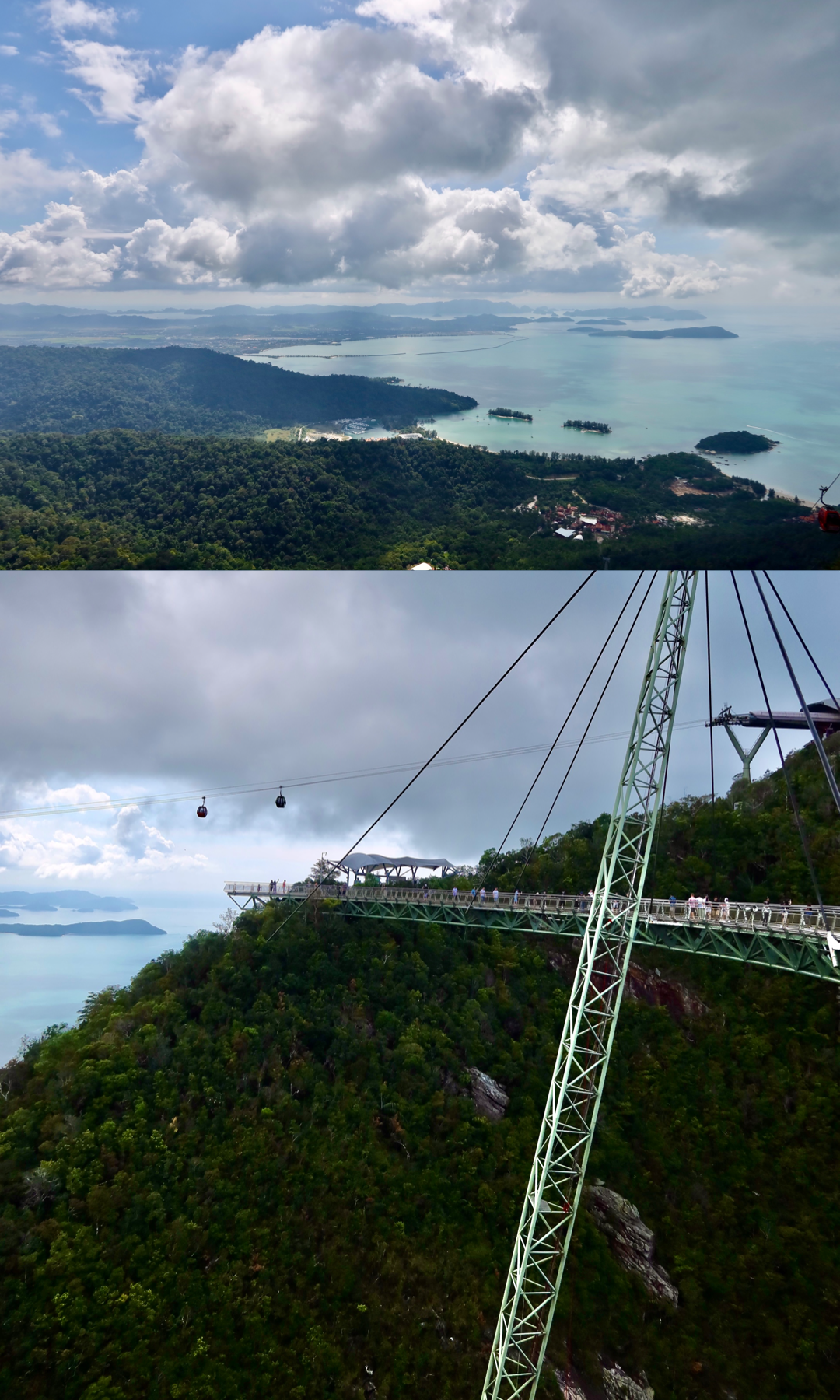 The view of the Andaman Sea from the top of the gondola in Langkawi was magnificent and had us excited for our journey to Koh Lipe and further into Thailand. The bridge was a little dizzying but Tyce enjoyed it and made sure to get some photos.