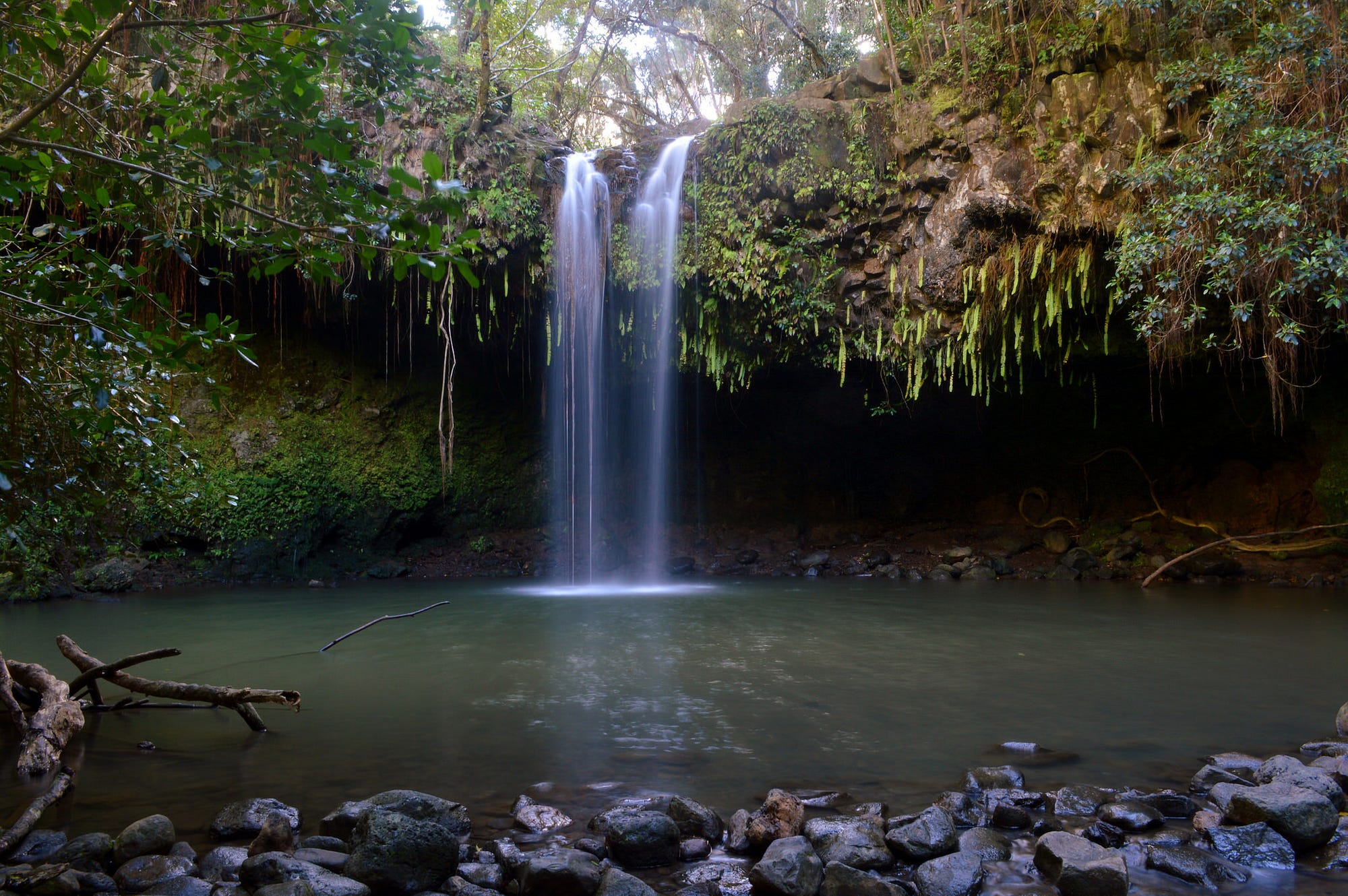 Stop B: Twin Falls at Mile Marker #2. Courtesy of Emily Grayston on Flickr