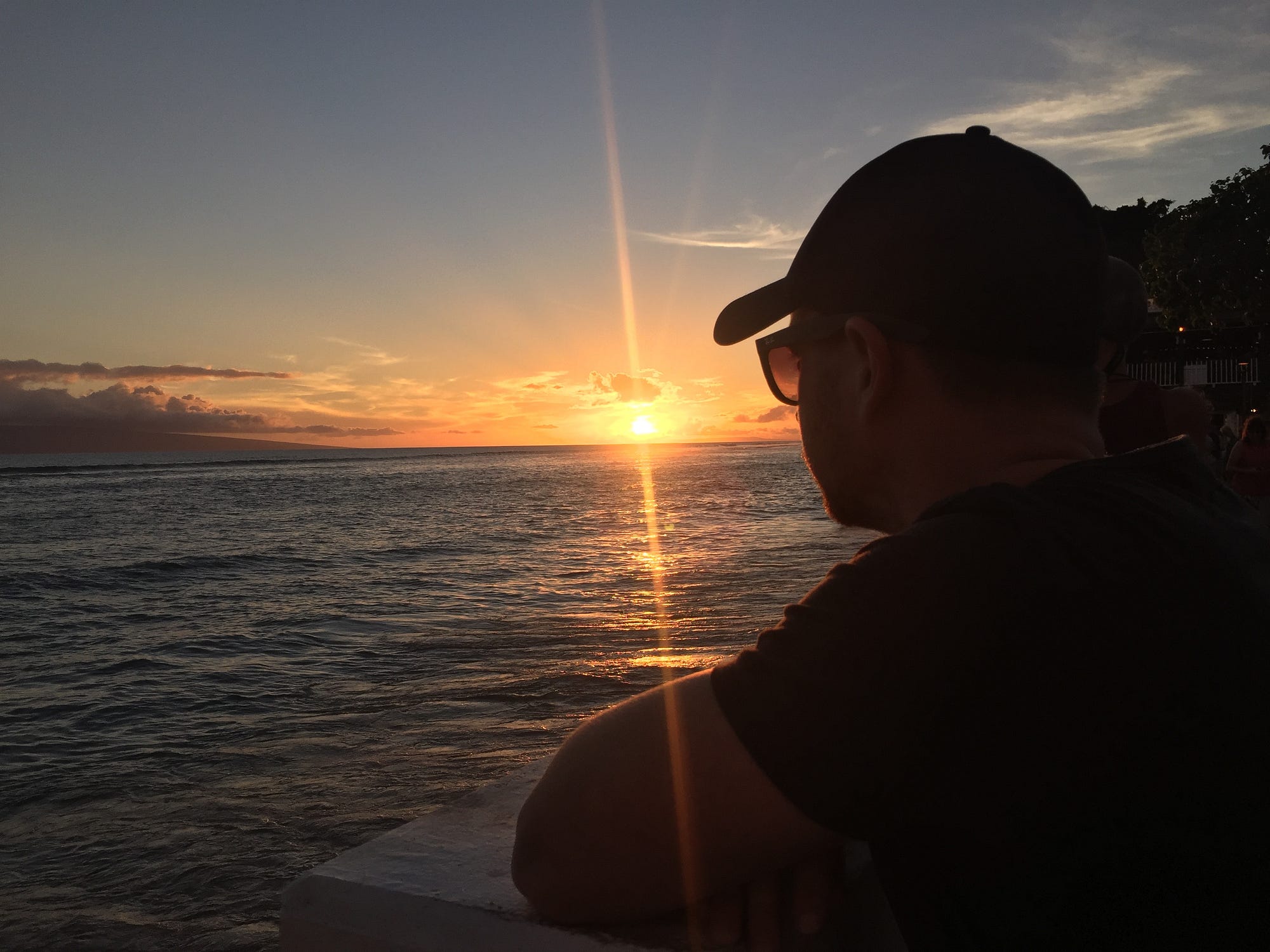 Our final sunset over Maui
