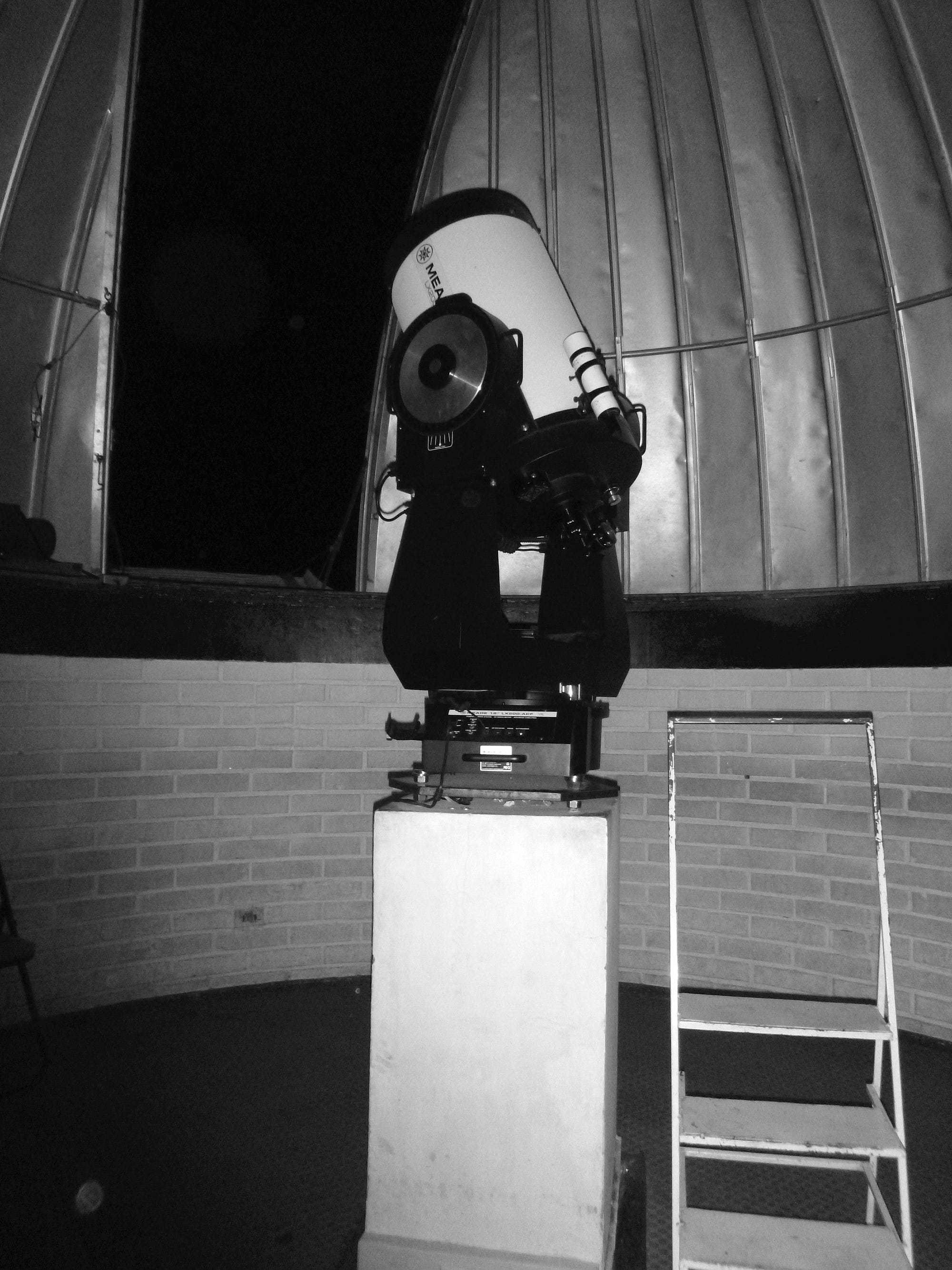 The telescope we used to look at both Mars and Saturn