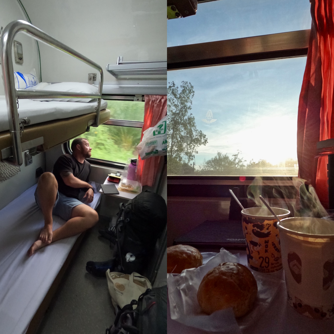Another example of what happens when you commit to no flying for the trip is getting a 17+ hour overnight train from Trang to Bangkok