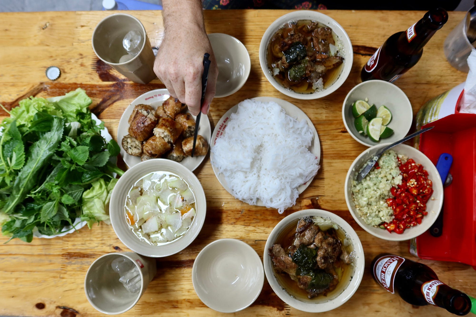 Bún Chả Đắc Kim gifted us with the true highlight meal (so far) in Vietnam