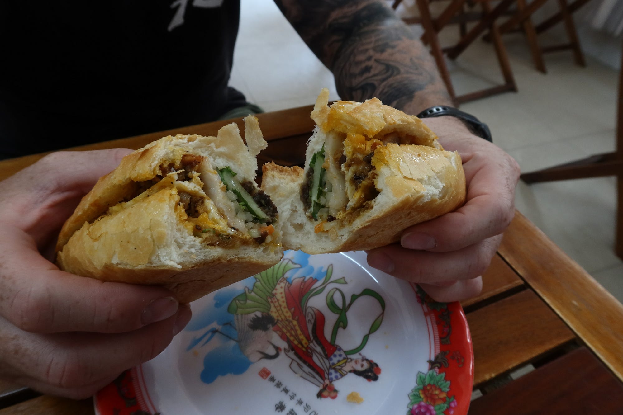 At only US$1.20 a sandwich, we couldn’t go wrong!